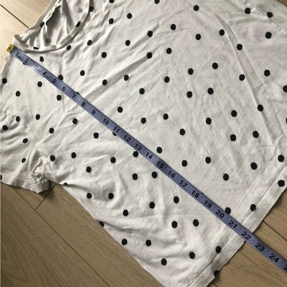 Pull & Bear Black & White Polka Dot T Shirt - Picture 5 of 11